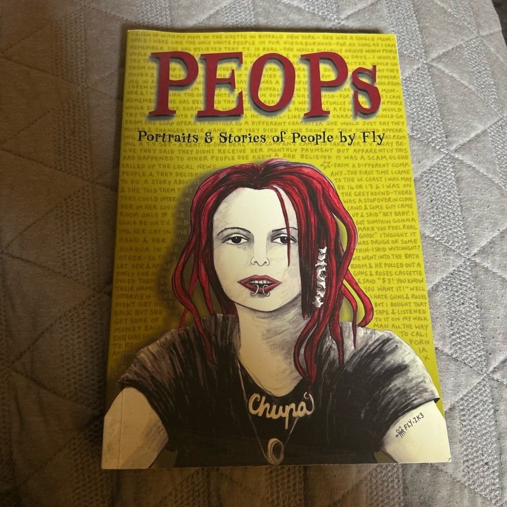 Peops - Portraits & Stories of People by Fly Paperback Book 90s Zine DIY Art